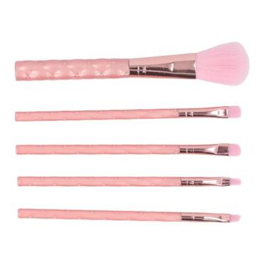 Imagem de Semme 5 Pçs Conjunto de Escova de Maquiagem Macio Sintético Profissional Sombra Blush Pincéis Cosméticos para Iniciantes e Profissionais Abs Alças de Náilon
