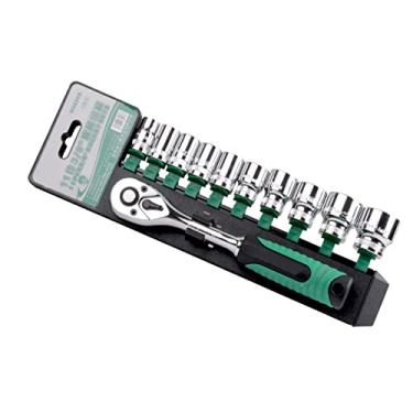 Imagem de lazyfun Conjunto de mangas 6,3 mm kit de chave catraca ferramentas de reparo doméstico, soquetes, chave de fenda, ferramentas de reparo de automóveis, brocas de chave de fenda