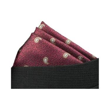 Imagem de Lenço De Bolso Vintage Paisley Cor Sólida 25x25cm Para Acessórios De T