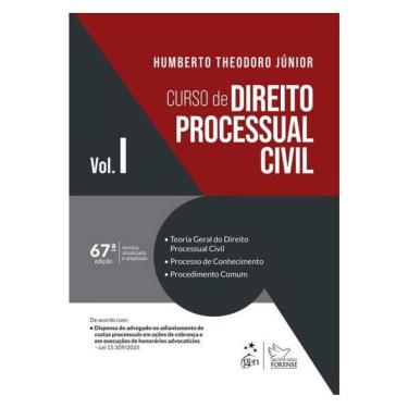 Imagem de Curso De Direito Processual Civil Vol.1 - 67ª Edição 2026