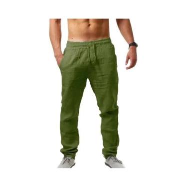 Imagem de Calças Esportivas Masculinas Hip-Hop De Perna Larga Com Cordão, Moda P