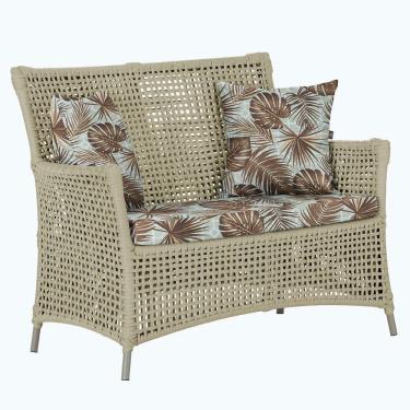 Imagem de 1 Sofá área Externa Igapó Alumínio Fendi Corda Náutica E6 Rami