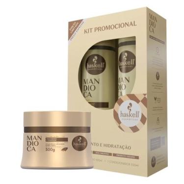 Imagem de Kit Haskell Mandioca Haskell  Shampoo 300ml + Condicionador 300ml + Má