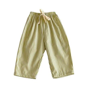 Imagem de Calças Harem Listradas De Verão Para Crianças Meninos E Meninas, Calça