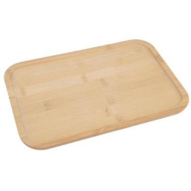 Imagem de Bandeja Retangular Bambu P/ Café Da Manhã E Mesa Lovely Vibe