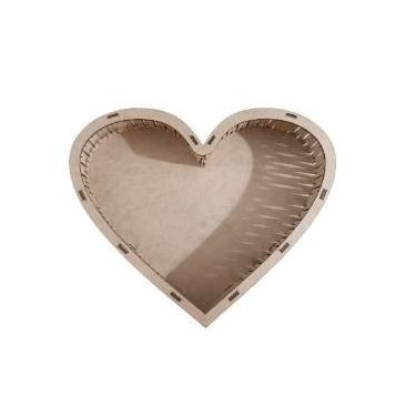 Imagem de Cesta Coração Média 26cm - Perfeita para Presentes - Genérico