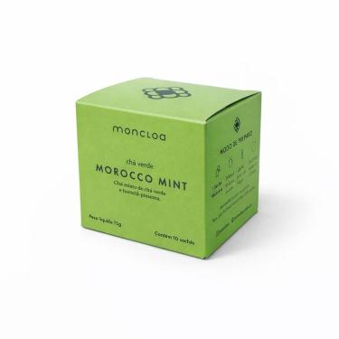 Imagem de Chá Verde Morocco Mint Moncloa 15g. Caixa com 10 Sachês.