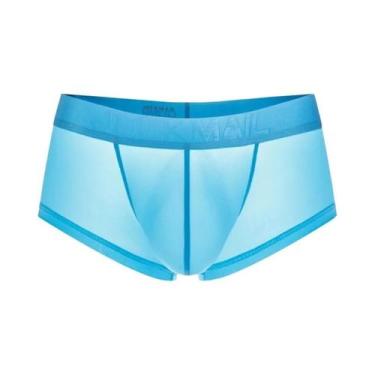 Imagem de Cuecas Boxer Transparentes Ultrafinas De Seda Gelada Para Homens, Resp
