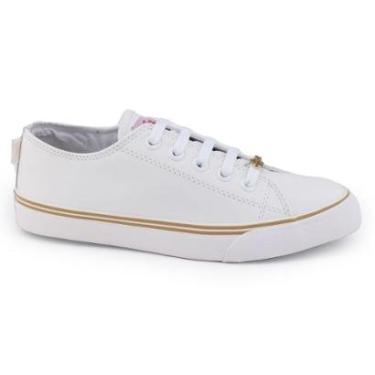 Imagem de Tênis Casual Coca Cola Shoes CC1992 Atlanta Leather Metal-Feminino