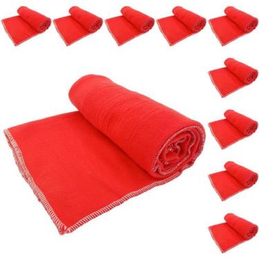 Imagem de 10x Manta Cobertor Para Cachorro Gato Soft Mantinha Macia Grande Pet -