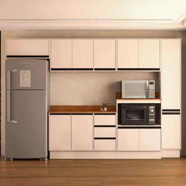 Imagem de Cozinha Modulada 6 Pecas com Tampo e Rodape Koya Politorno