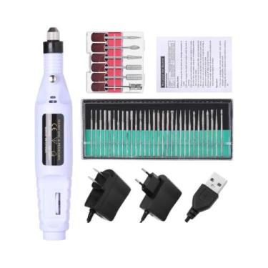 Imagem de Máquina De Furar Unhas Elétrica Portátil LULAA, Conjunto Profissional 