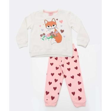 Imagem de Conjunto Moletom Infantil Raposa Marisa Tam 1 a 3 Off -44019, Off whit