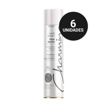 Imagem de Kit Profissional 6 Hair Spray Charming Normal Fixa Solto 400ml Spray F