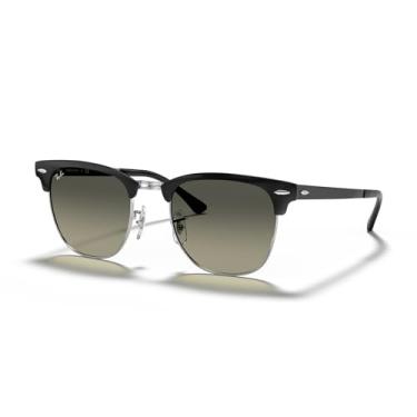 Imagem de Óculos de Sol Ray-Ban Clubmaster Metal 0RB3716 900471 Tam 51 / Preto/Prata - Lentes Cinza Gradiente