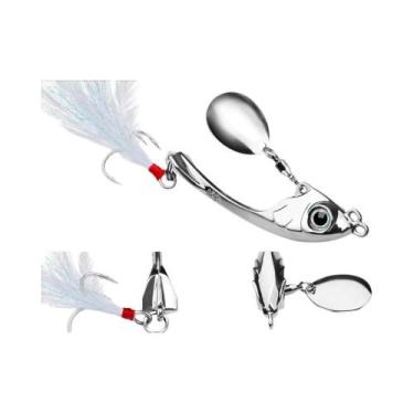Imagem de Isca Spinner Long Cast Em Liga De Zinco Com Brilho Intenso E Gancho Vi