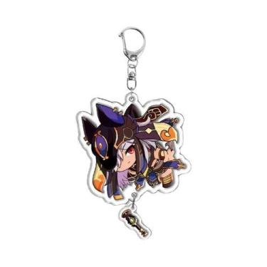 Imagem de Chaveiro Acrílico Fofo De Desenho Animado Raiden Shogun Yae Miko Nahid