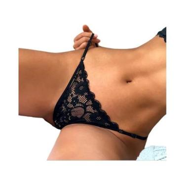 Imagem de Calcinhas Transparentes De Renda Sexy Para Mulheres, G String Com Desi