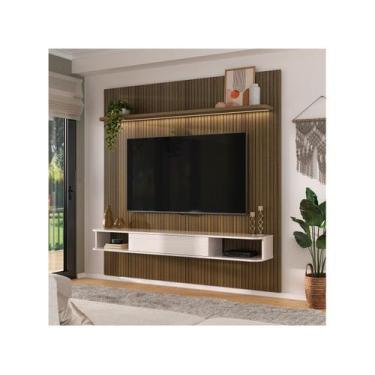 Imagem de Painel de Tv 75 Polegas 1 Porta 2 Nichos Belluno Artely, Pinho e Off W