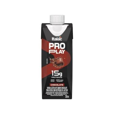 Imagem de Bebida Láctea Pro Play 15g Chocolate Italac 250ml, Chocolate, 250ml