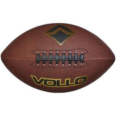 Imagem de Bola de Futebol Americano Esportiva Oficial Tamanho 9 PVC Unissex Voll