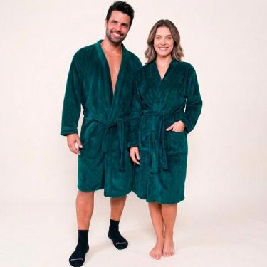 Imagem de Roupão Adulto Benévola Premium Antialérgico Unissex Confortável Macio Luxo Frio Quentinho Original-Unissex