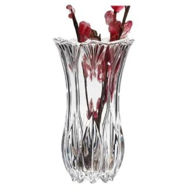 Imagem de Vaso De Vidro Transparente Tulipa Para Flores Arr Plantas 10x19cm Wolf
