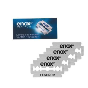 Imagem de Lâminas De Barbear Aço Inoxidável Enox Platinum Duplo Fio C- 4un - Eno