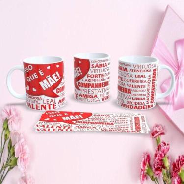 Imagem de Caneca de Porcelana 325ML Mães Estampa 92 com Design Temático Dia das 
