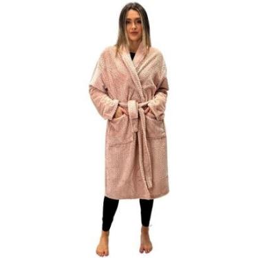 Imagem de Roupão Habitat em Fleece Quadriculado-Feminino