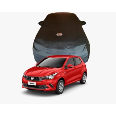 Imagem de Capa de Carro Fiat Argo Tecido Lycra Premium - Cadilhe Capas, Vermelho