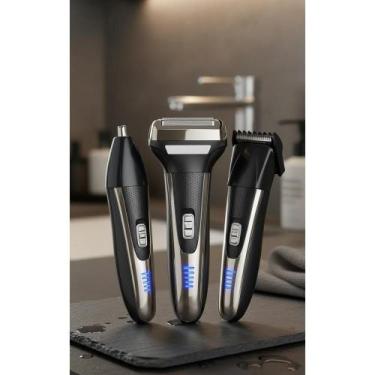 Imagem de 2x Aparador Multiuso Sem Fio: Barba, Cabelo, Nariz - Profiss - Congrat