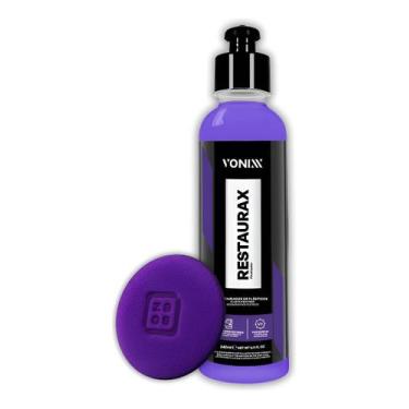 Imagem de Kit Restaurax 240ml Renova Plásticos Proteção Aplicador Zacs - VONIXX