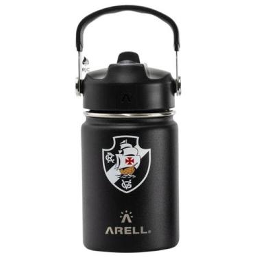 Imagem de Garrafa Térmica Arell Straw Flask 355ml Flamengo Fluminense  Vasco, Va