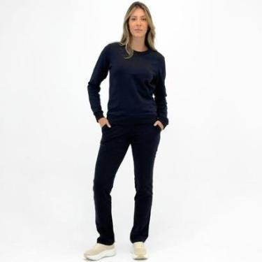 Imagem de Conjunto Malwee Moletom Blusa Fechada e Calça Reta Feminino-Feminino