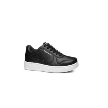 Imagem de Tênis Casual Pegada Masculino Juvenil Infantil Microfibra Preto-Masculino