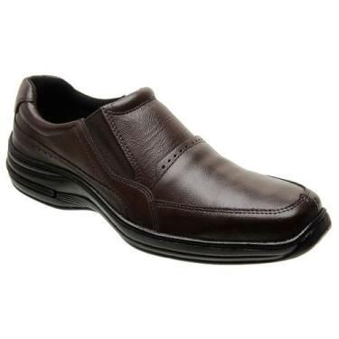Imagem de Sapato Social Casual Masculino Sem Cadarço Conforto Em Couro 5010 - CW