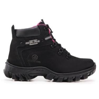 Imagem de Bota Feminina Couro Aventura Trilha Cano Baixo Confortável-Feminino