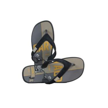 Imagem de Chinelo de Dedo Cartago Masculino Dakar Preto Cinza, 41