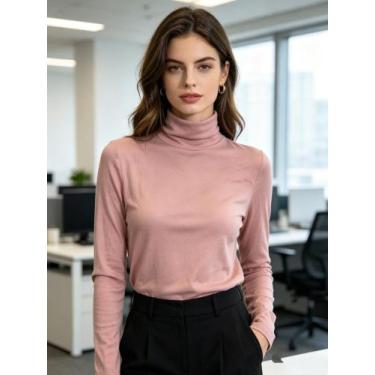 Imagem de Cacharrel térmica/segunda pele/gola alta/blusa feminina/tamanhos M/G -