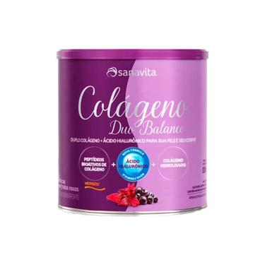 Imagem de Colágeno Duo Balance Com Ácido Hialuronico Sanavita 330g-Unissex