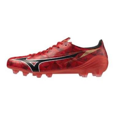 Imagem de Chuteira de Campo Mizuno Alpha II Japan MD Masculina 43 Vermelho-Masculino