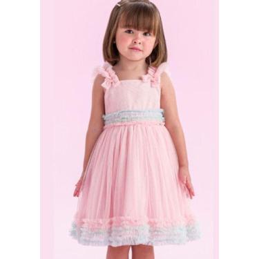 Imagem de Vestido Rosa Infantil com Detalhes Petit Cherie, Rosa, 8