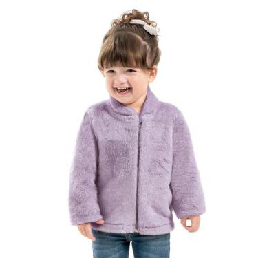 Imagem de Jaqueta Infantil Menina Fleece Plush Inverno Kamylus - anjo da mamãe, 
