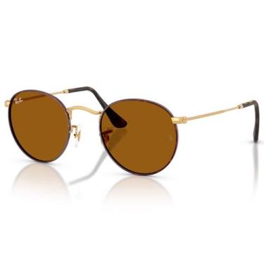 Imagem de Óculos de Sol Ray Ban Round Metal Havana RB3447 927533-53