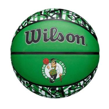 Imagem de Bola De Basquete NBA Team Graffiti Boston Celtics 7, Verde