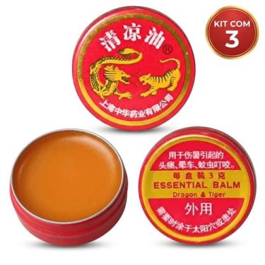 Imagem de Pomada Chinesa Do Tigre Kit 3 Und Massageadora - TIGER BALM