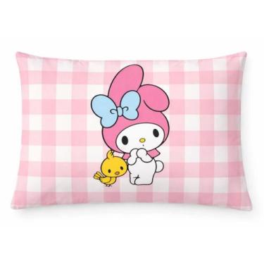 Imagem de Fronha Capa Hello Kitty para Travesseiro 70cmx50cm - JULIEN ENXOVAIS, 