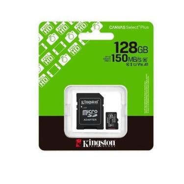Imagem de Cartao De Memoria Kingston 128Gb Canvas Select Plus C/Adap Sdcs3