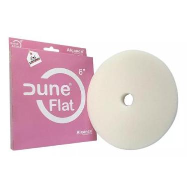 Imagem de Boina dune flat branca refino lustro 6" polegadas com furo alcance - A